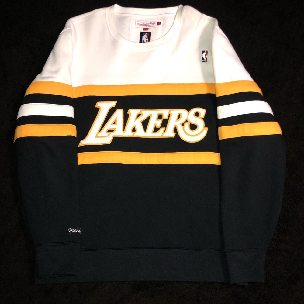 Mitchell and Ness Los Angeles Lakers Crew Sweater